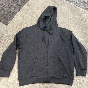 GAP Men's Charcoal Zip-Up Sweater